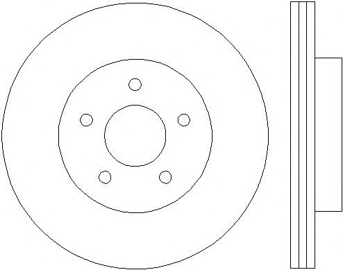 8DD355115581 HELLA disco de freno trasero