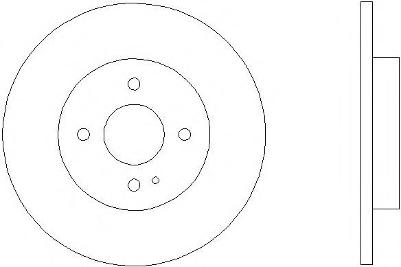 8DD355116071 HELLA disco de freno trasero