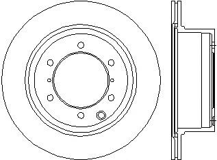 8DD355118141 HELLA disco de freno trasero