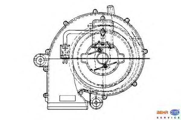 Ventilador habitáculo 34563 NRF