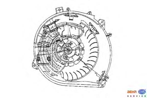 A1408301108 Mercedes motor eléctrico, ventilador habitáculo