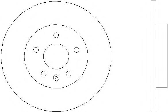 8DD355111801 HELLA disco de freno trasero