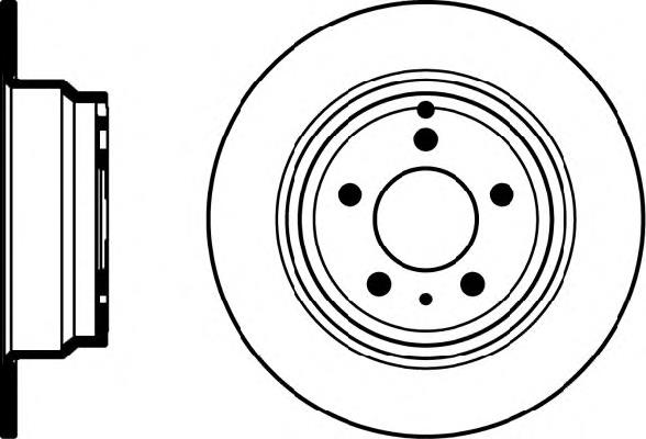 8DD355103691 HELLA disco de freno trasero