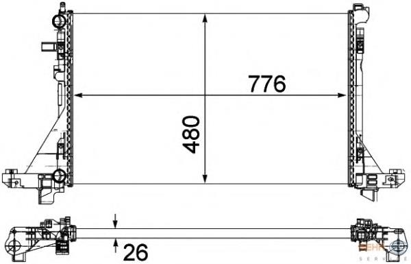 8MK376787431 HELLA Refrigeración del motor