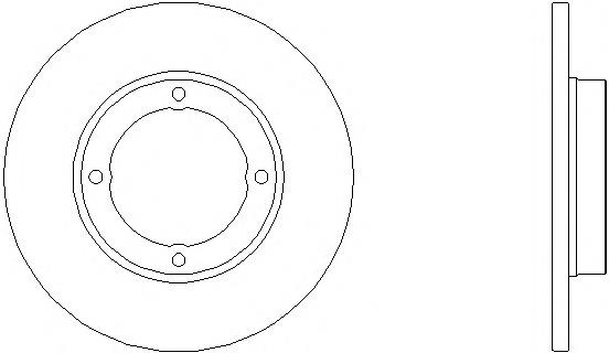 Freno de disco delantero 8DD355107161 HELLA