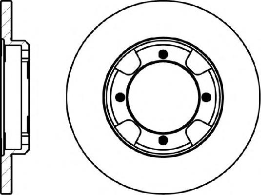 8DD355105781 HELLA disco de freno delantero