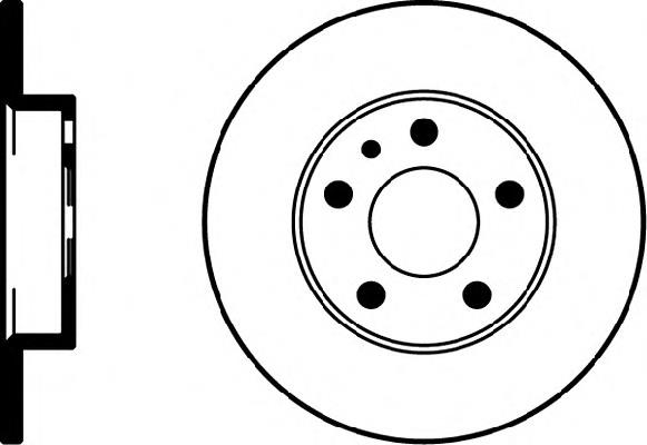 8DD355105511 HELLA disco de freno trasero