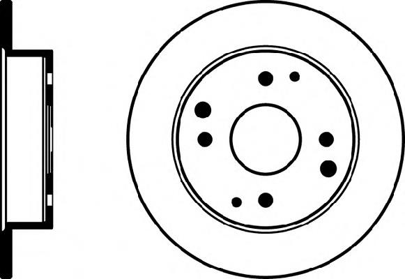 8DD 355 105-311 HELLA disco de freno trasero