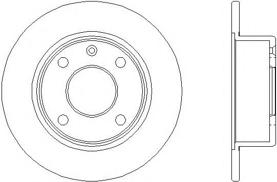 8DD355100541 HELLA disco de freno delantero