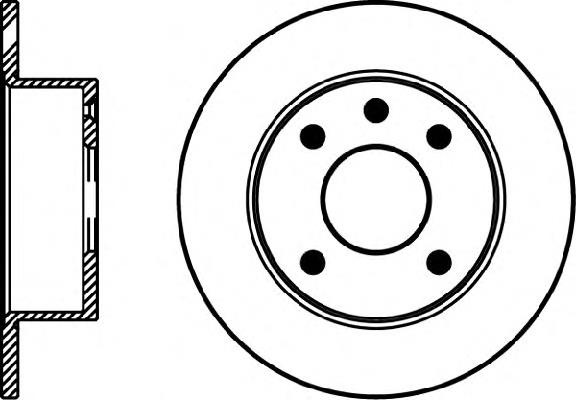 8DD355100561 HELLA disco de freno delantero