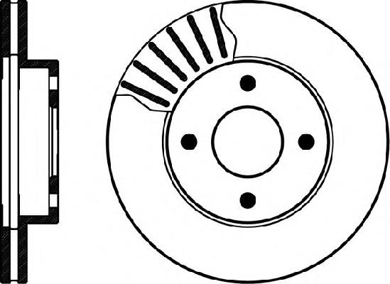 Freno de disco delantero 8DD355101391 HELLA