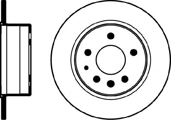 8DD355100991 HELLA disco de freno trasero