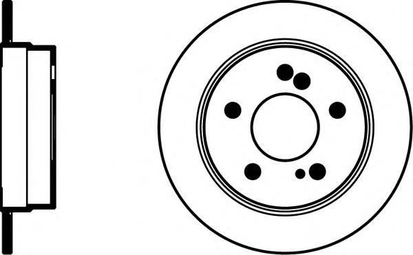 Comprar 8DD355100961 HELLA Disco de freno trasero