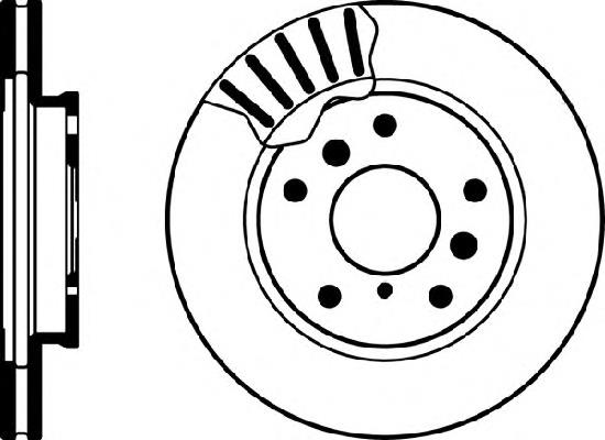 Freno de disco delantero Mazda 626 3 GD