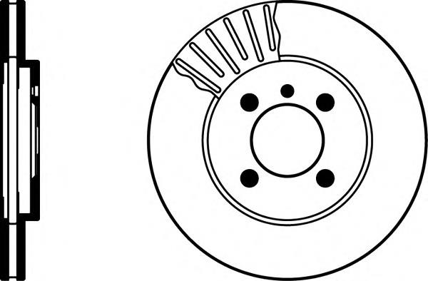 8DD355100651 HELLA freno de disco delantero