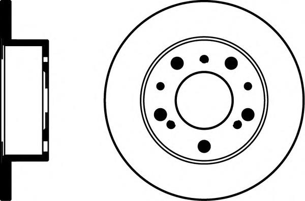 8DD355100701 HELLA freno de disco delantero