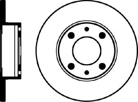 8DD355100361 HELLA freno de disco delantero