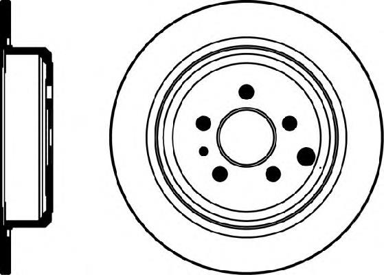 8DD355104461 HELLA disco de freno trasero