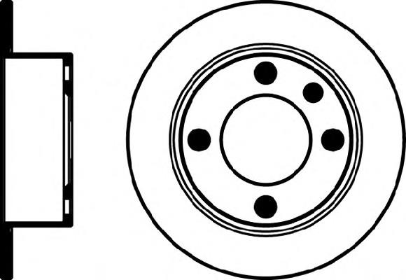 8DD 355 103-011 HELLA disco de freno trasero