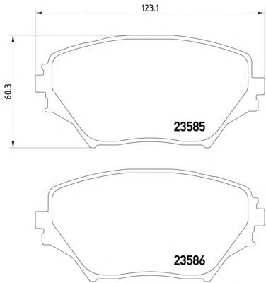 Pastillas de freno delanteras Toyota RAV4 2 XA2