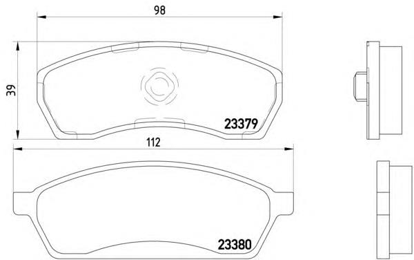 8DB355014011 HELLA pastillas de freno delanteras