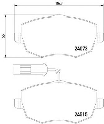 8DB355012851 HELLA pastillas de freno delanteras