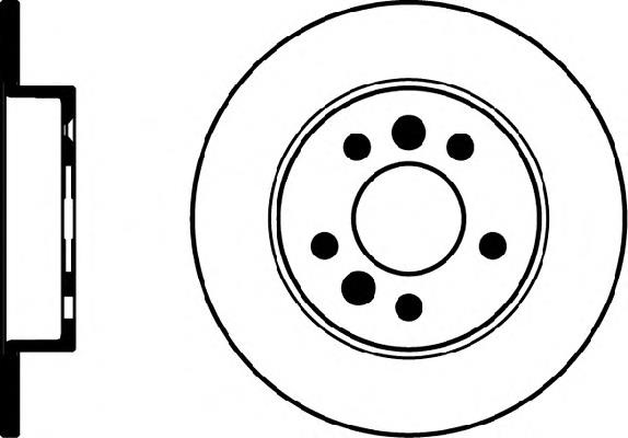 8DD355103531 HELLA disco de freno trasero