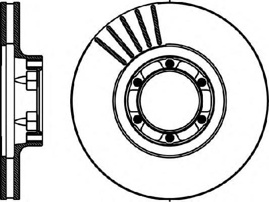 8DD355100331 HELLA disco de freno delantero