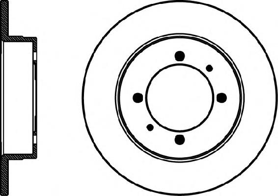 8DD355103301 HELLA disco de freno trasero