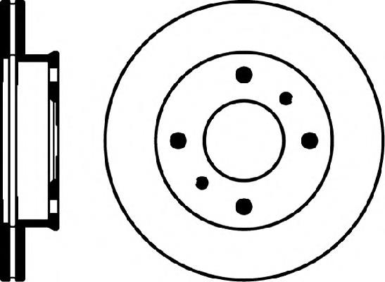 8DD355102641 HELLA freno de disco delantero