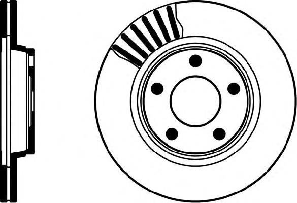 8DD355105521 HELLA freno de disco delantero