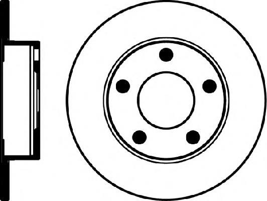 8DD 355 105-681 HELLA disco de freno trasero