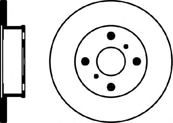 8DD355103551 HELLA disco de freno delantero