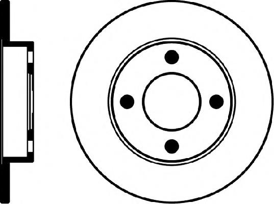 8DD355100621 HELLA disco de freno trasero