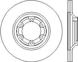 8DD355113-041 HELLA freno de disco delantero