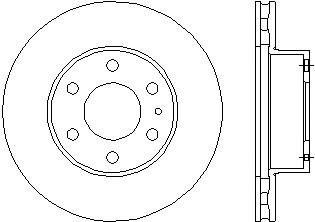 8DD355117471 HELLA freno de disco delantero