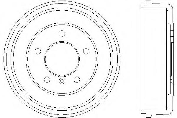 8DT355301141 HELLA freno de tambor trasero