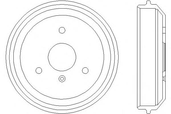 8DT355301581 HELLA freno de tambor trasero