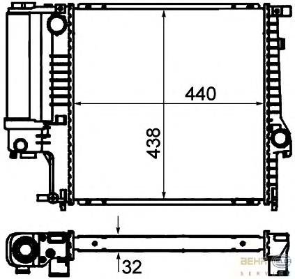 8MK376713124 HELLA Refrigeración del motor