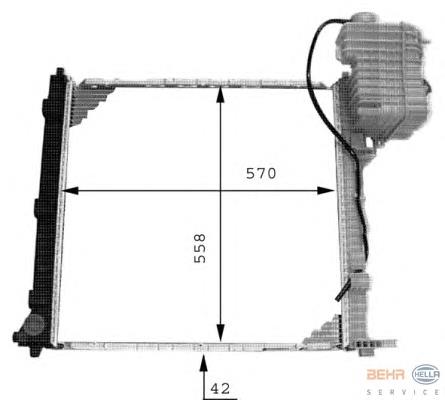8MK376714301 HELLA Refrigeración del motor