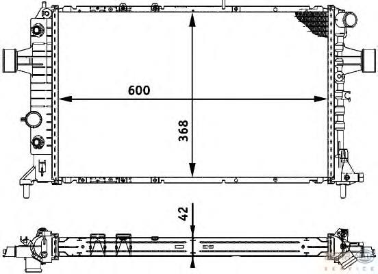 8MK376713011 HELLA Refrigeración del motor