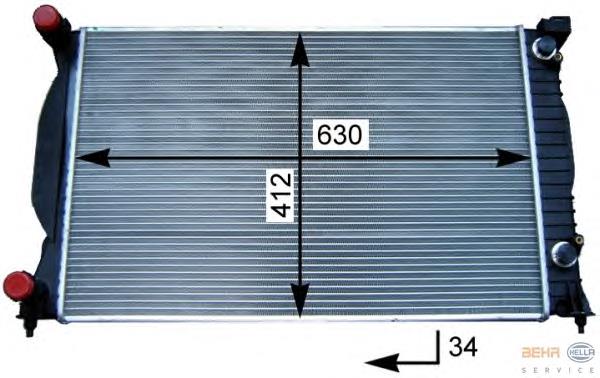 Comprar 8MK376717231 HELLA Radiador de auto