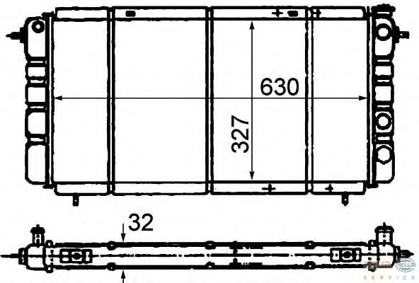 Radiador 602508A1 Polcar