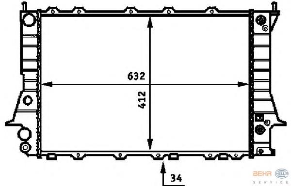 Água radiador HELLA 8MK376715081 precio, desde 95,83 EUR