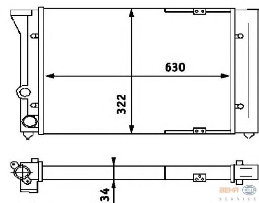 Radiador 535121253E VAG