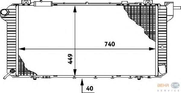 Radiador 8MK376706001 HELLA