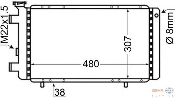 Radiador 54684 NRF