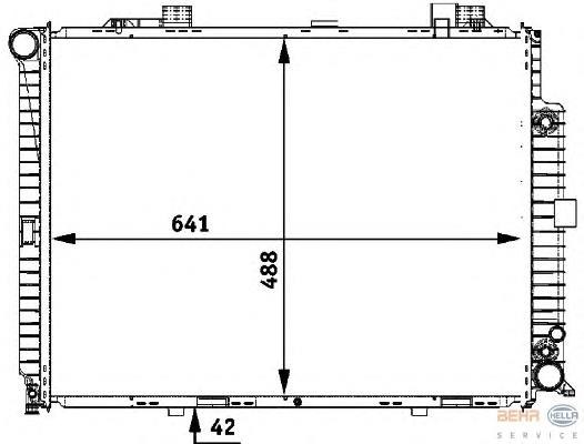 8MK376711151 HELLA Refrigeración del motor