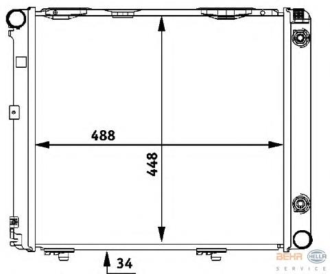 Radiador A2015005303 Mercedes