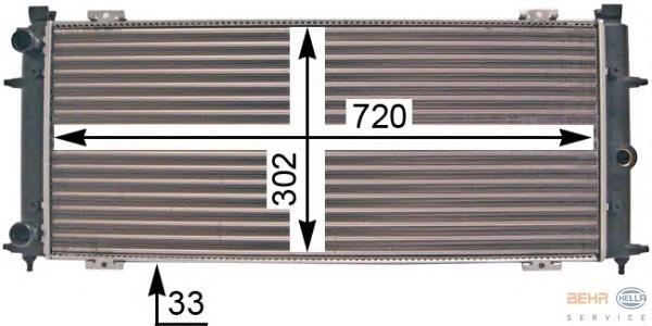8MK376707301 HELLA Refrigeración del motor